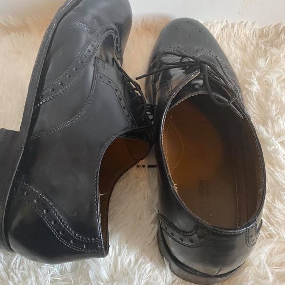 Florsheim Shoes Florsheim Mens Brookside Lace Up Black Shoes Sz 1